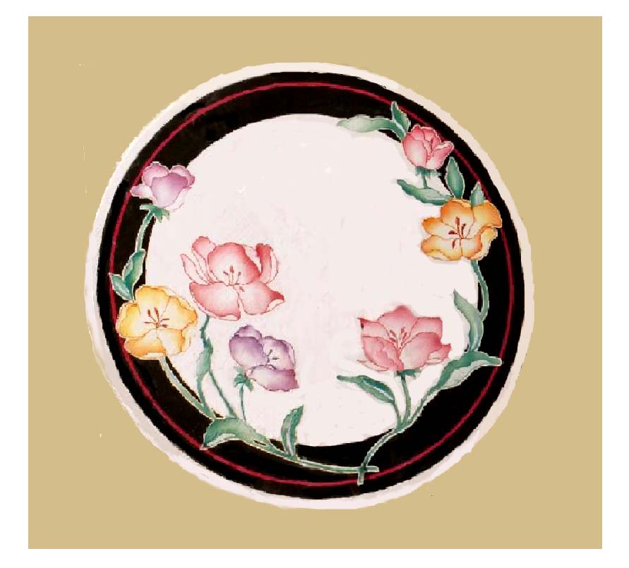 ! 4 Round Metal Stove Burner Covers 7 Flowers ! 4 Round Metal Stove Burner Covers 7 Flowers